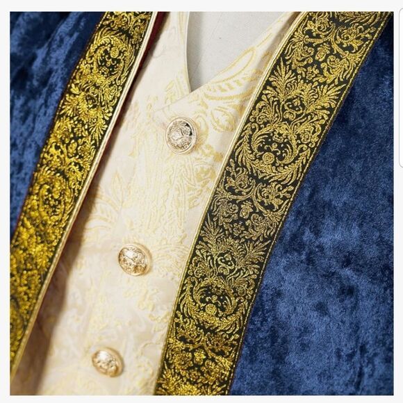 Crubelon Men's Steampunk Vintage Tailcoat Jacket Gothic Halloween Costume 2XL - Picture 3 of 15